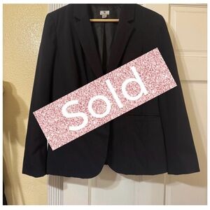 Worthington Elegant Black Blazer Size 14